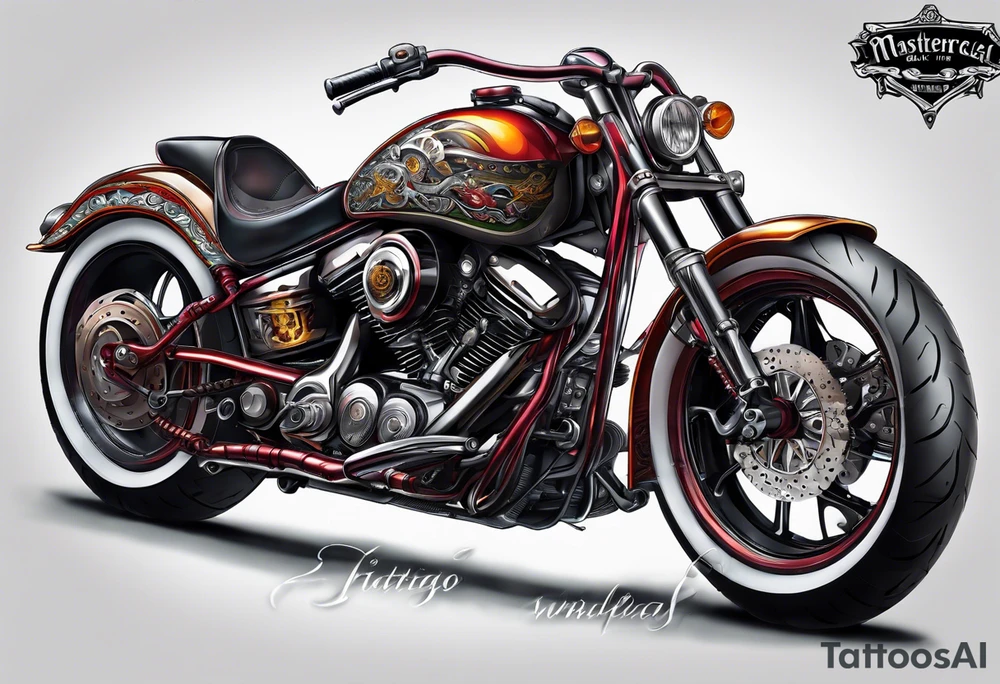 Motorcycle tattoo idea