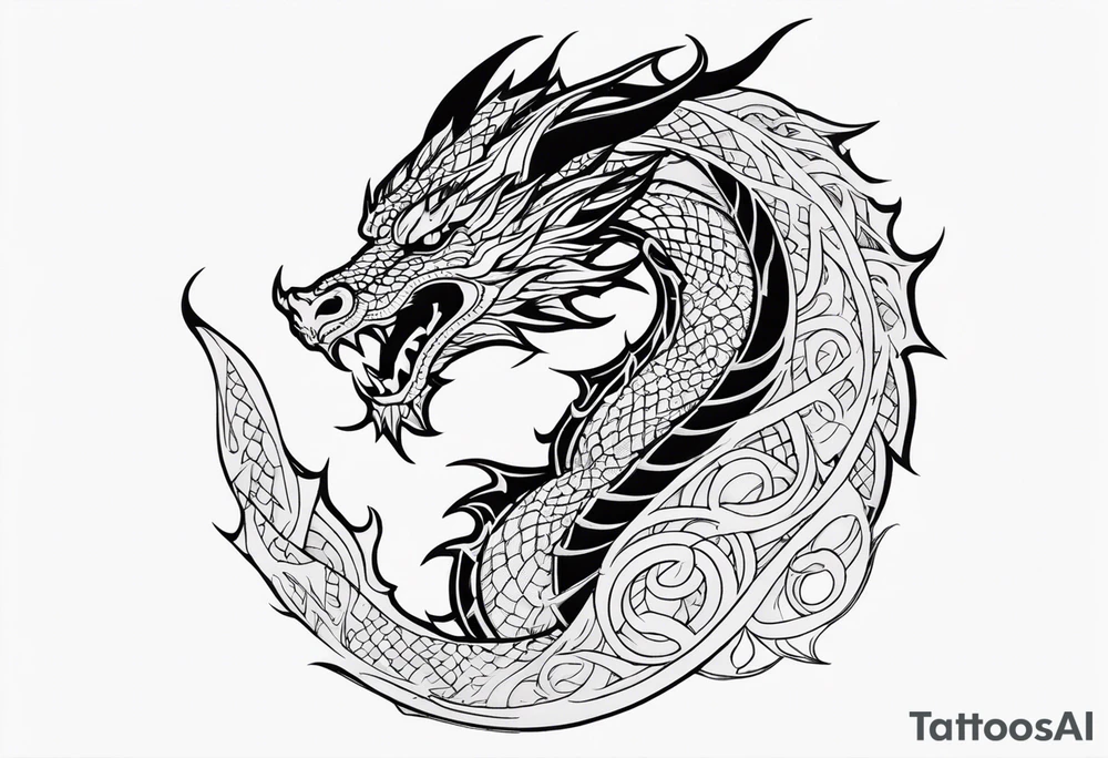 dragon tattoo idea