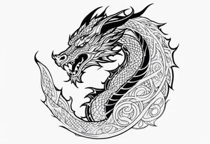 dragon tattoo idea