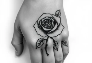 Rose with dates tattoo idea