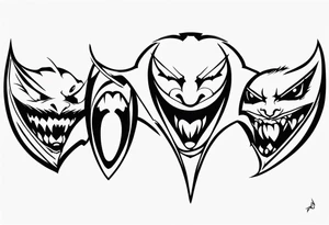 Vampire Fangs tattoo idea