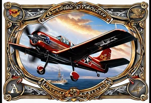 Create a tattoo that incorporates Texas, Arkansas, New Mexico,  Beechcraft A36, semper fidelis , boating, dates 05-01-2004, 02-25-2007, 05-19-2012 tattoo idea