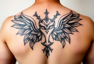 Aquarius theme mysterious screams power elegant and feminine small tattoo idea