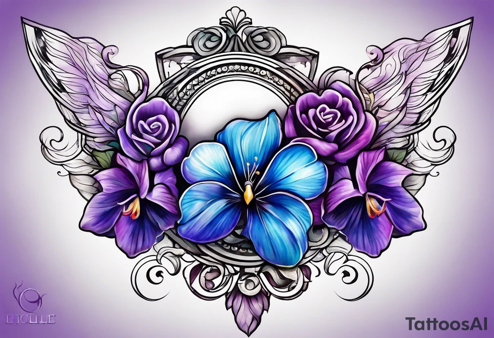 Violet tattoo idea