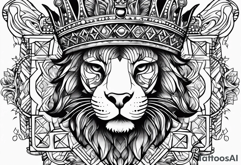 psalms 46:5 with a crown catty corner on the verse tattoo idea