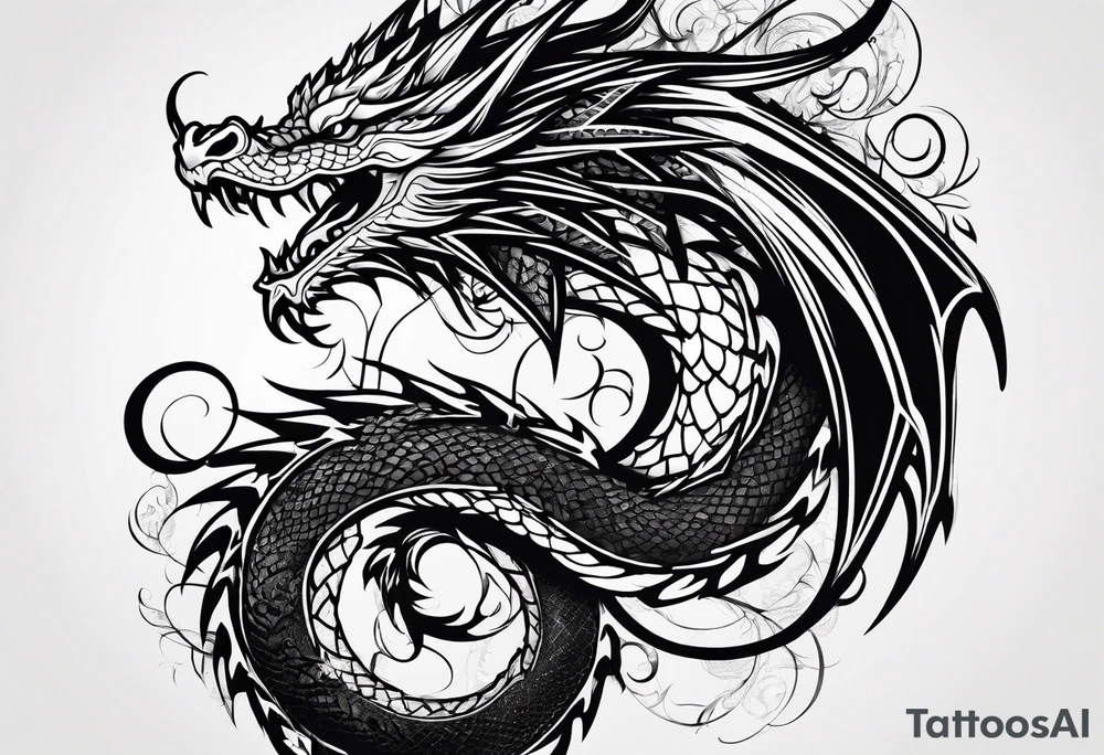 dragon tattoo idea