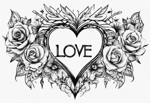 love bed tattoo idea