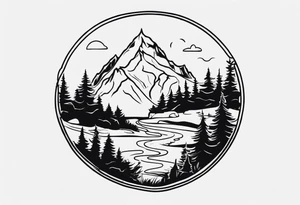Hiking tattoo idea