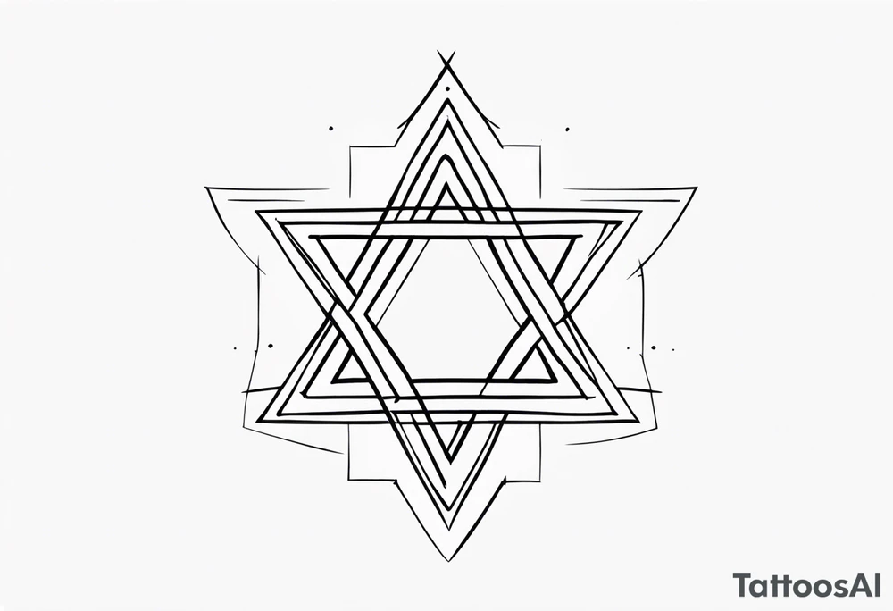 star of david tattoo idea
