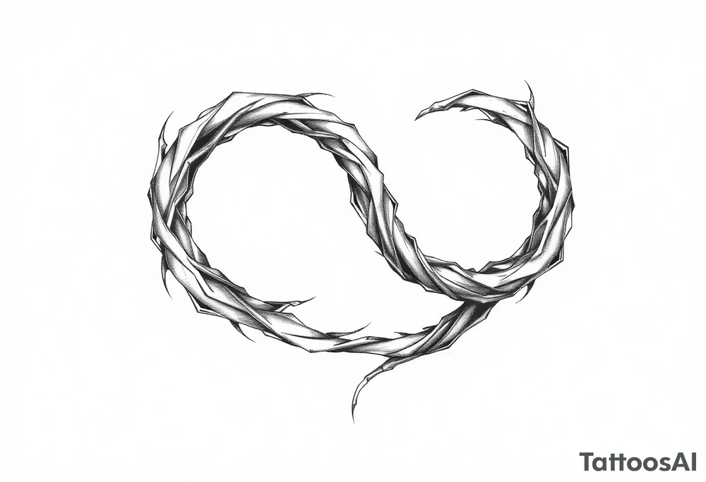 Infinity loop tattoo idea