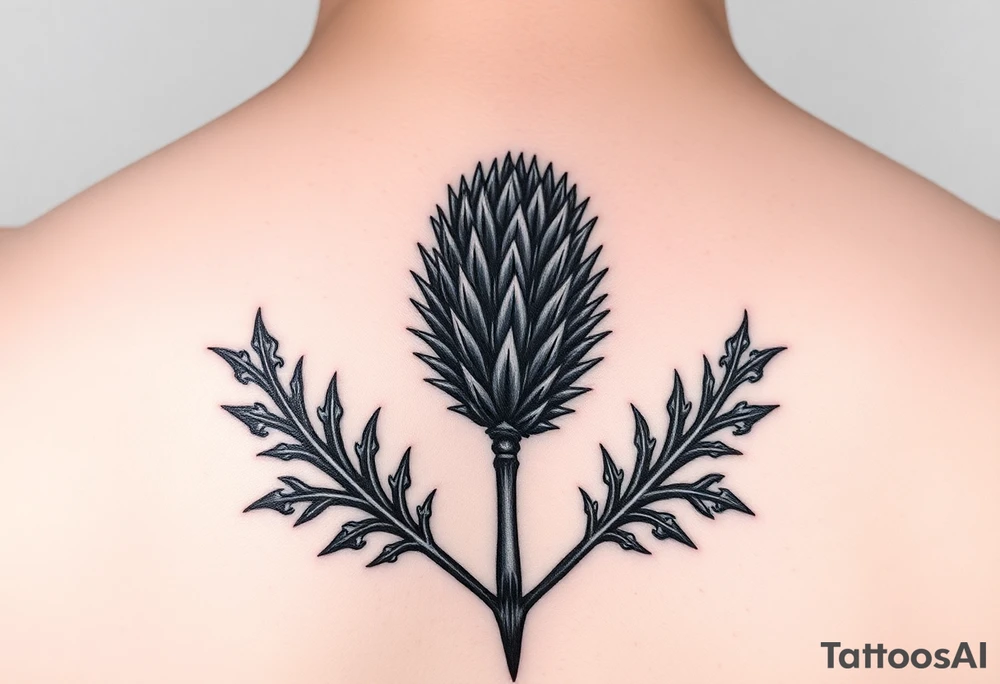 Scottish thistle tattoo idea
