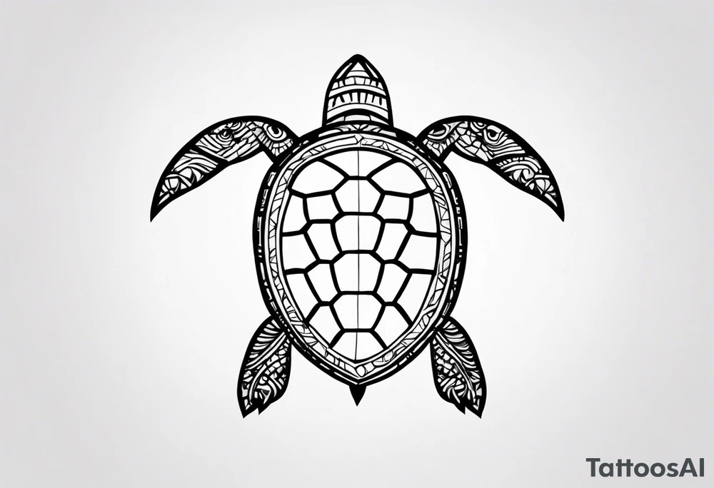 Wise Turtle tattoo idea