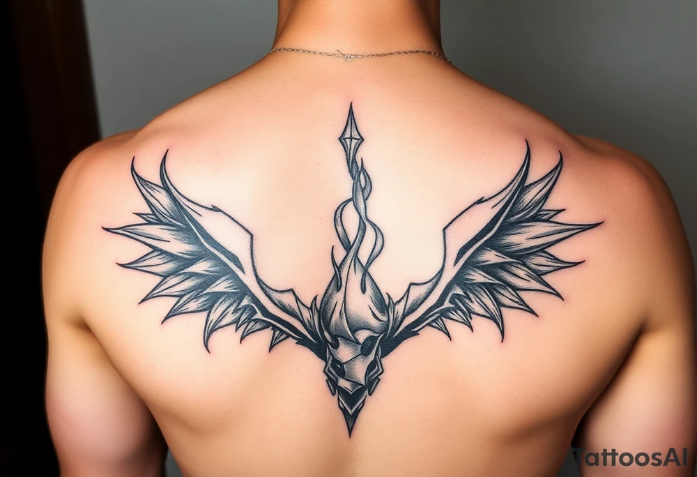 Rising from being extinguished tattoo idea