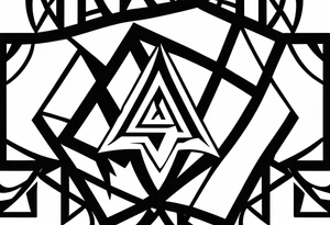 Valhalla sword shield valknut tattoo idea