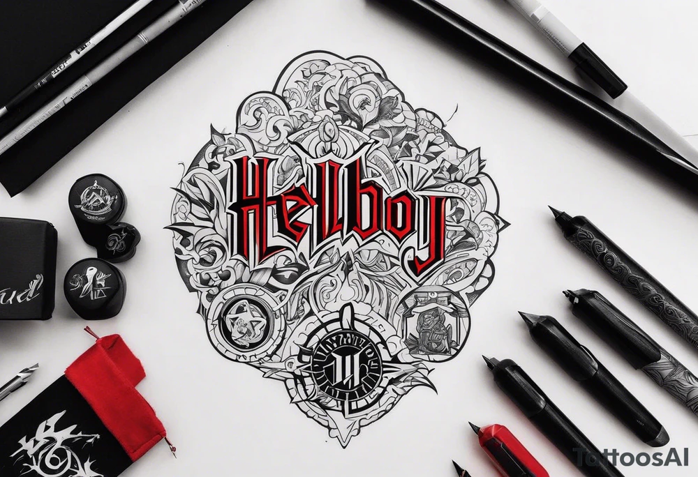 hellboy flash tattoo tattoo idea
