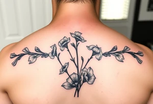 Matchbook with pussywillows on the front like old fine china patterns tattoo idea