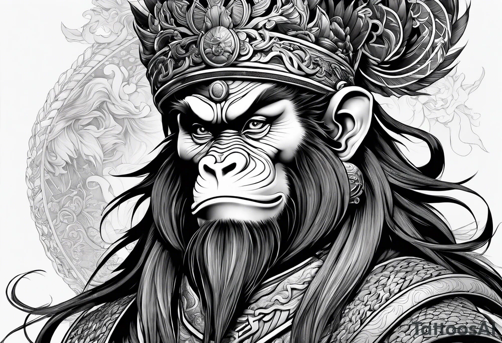 Monkey king tattoo idea