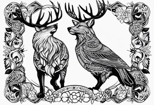 Nordic hunter tattoo idea