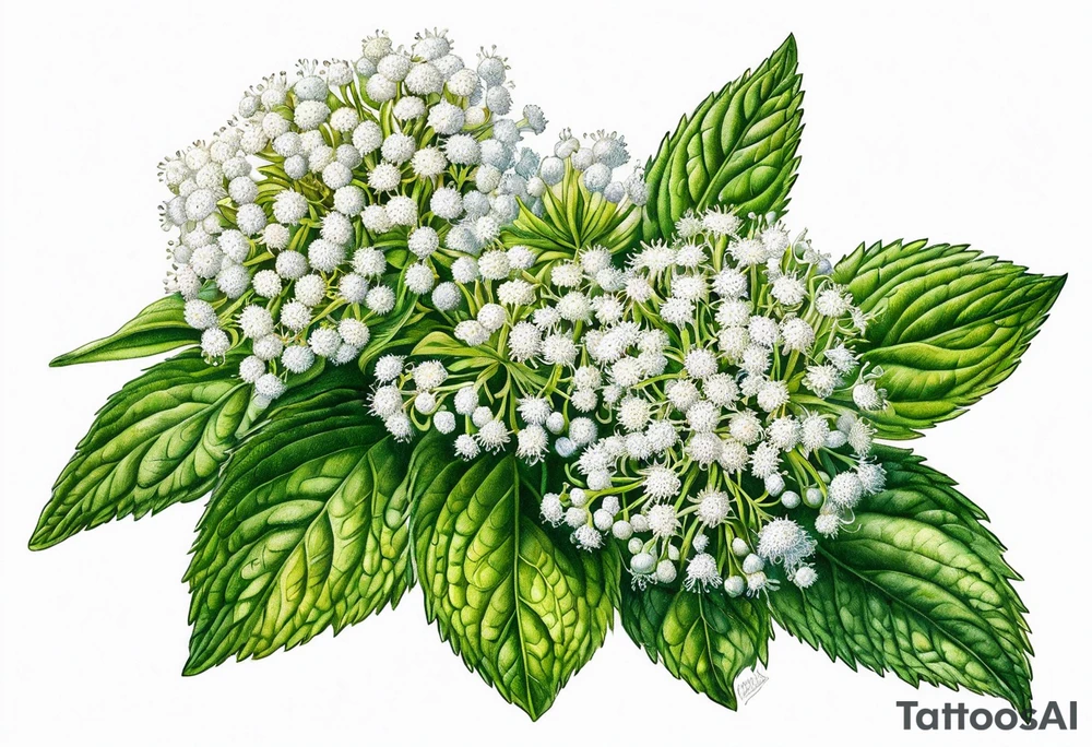ageratina altissima (white snakeroot) tattoo idea
