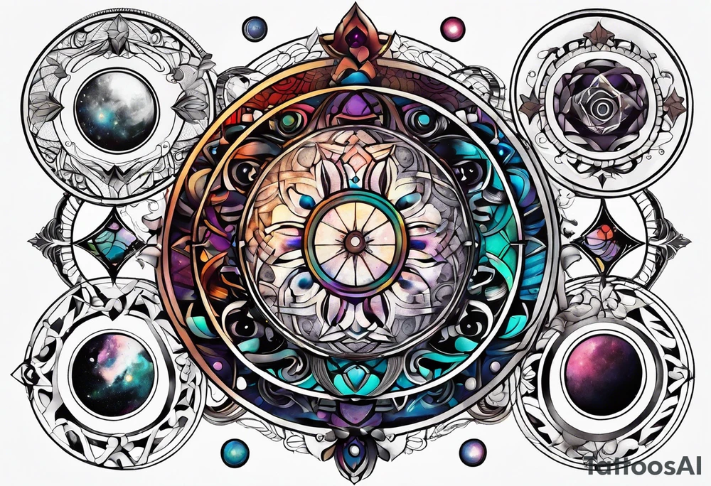 Magic circles tattoo idea