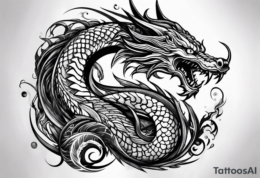 Wyrm tattoo idea