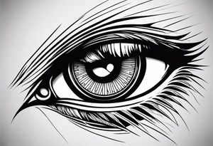 Cat eye tattoo idea