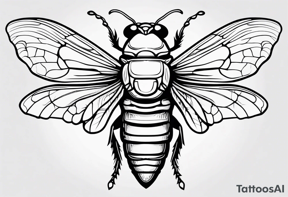 Cicada tattoo idea