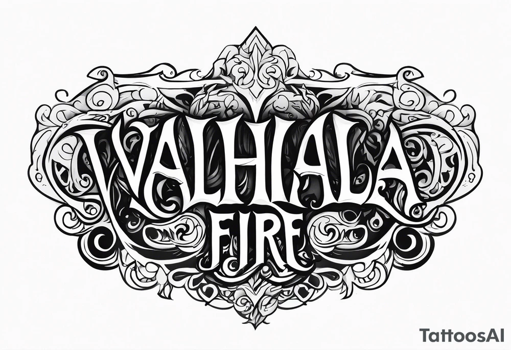 Valhalla fire tattoo idea