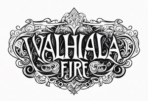 Valhalla fire tattoo idea