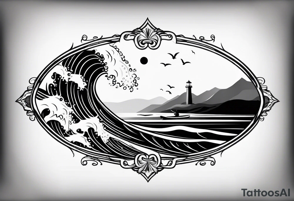 surfboard tattoo idea