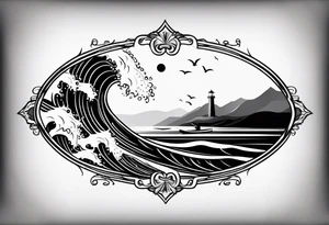surfboard tattoo idea