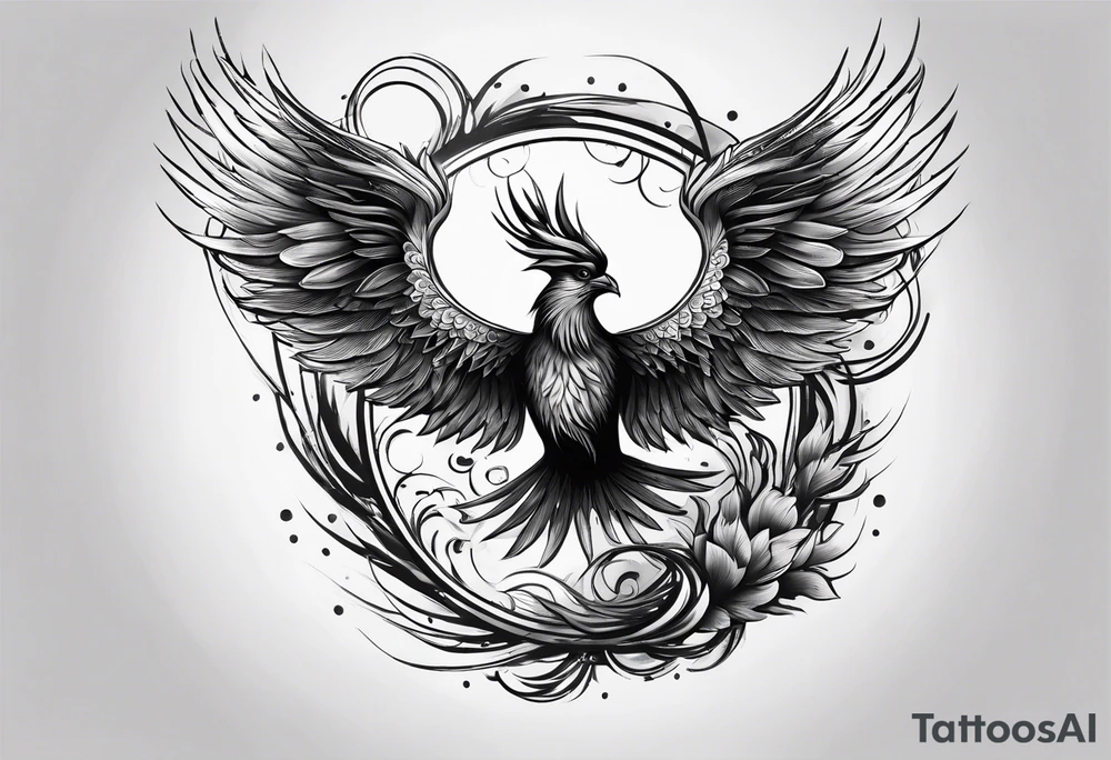 phoenix being reborn tattoo idea