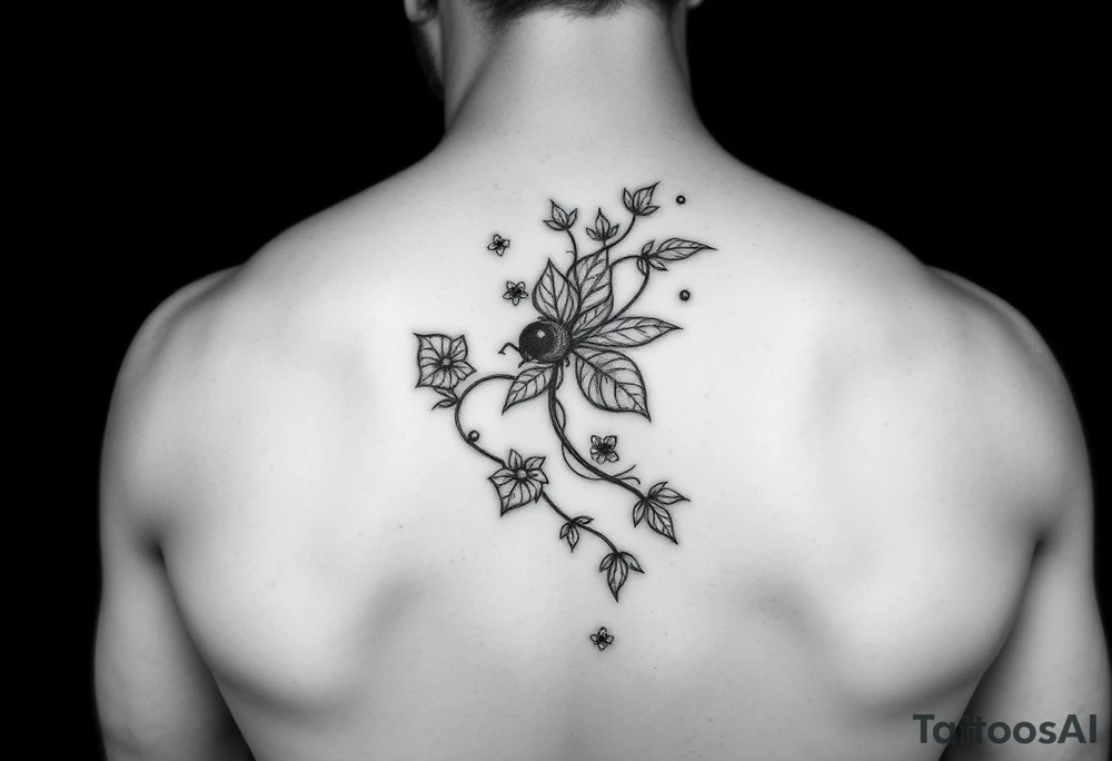 Poison ivy comis style sketch tattoo tattoo idea