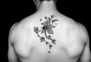 Poison ivy comis style sketch tattoo tattoo idea
