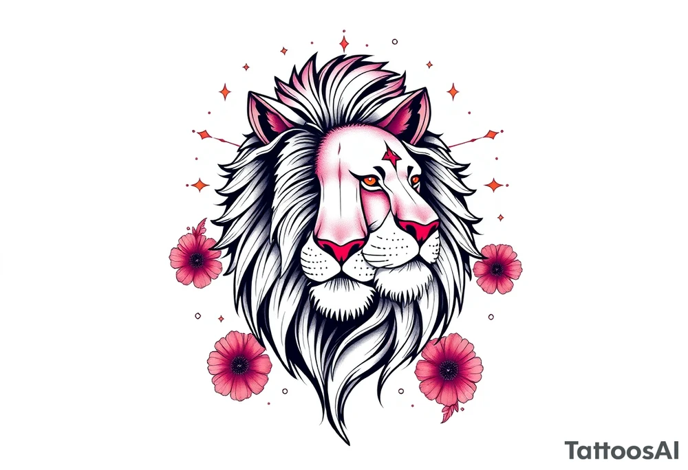 leon Galaxy power con calma tattoo idea