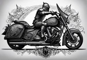 knight heavy armor tattoo idea