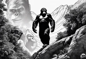 Caesar planet of the apes tattoo idea