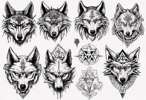 wolf head zelda tattoo idea