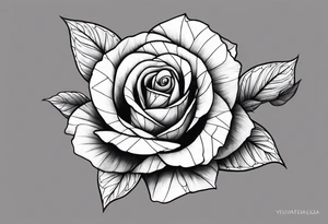 Rose with the stem spelling yolanda tattoo tattoo idea