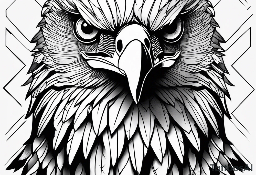 Eagle eyes tattoo idea