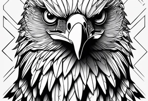 Eagle eyes tattoo idea
