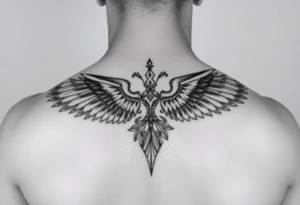 i want a back tattoo with separately them but on one back :

- Fortis Fortuna Adiuvat
- Polynesian tattoo
- a winged tattoo tattoo idea