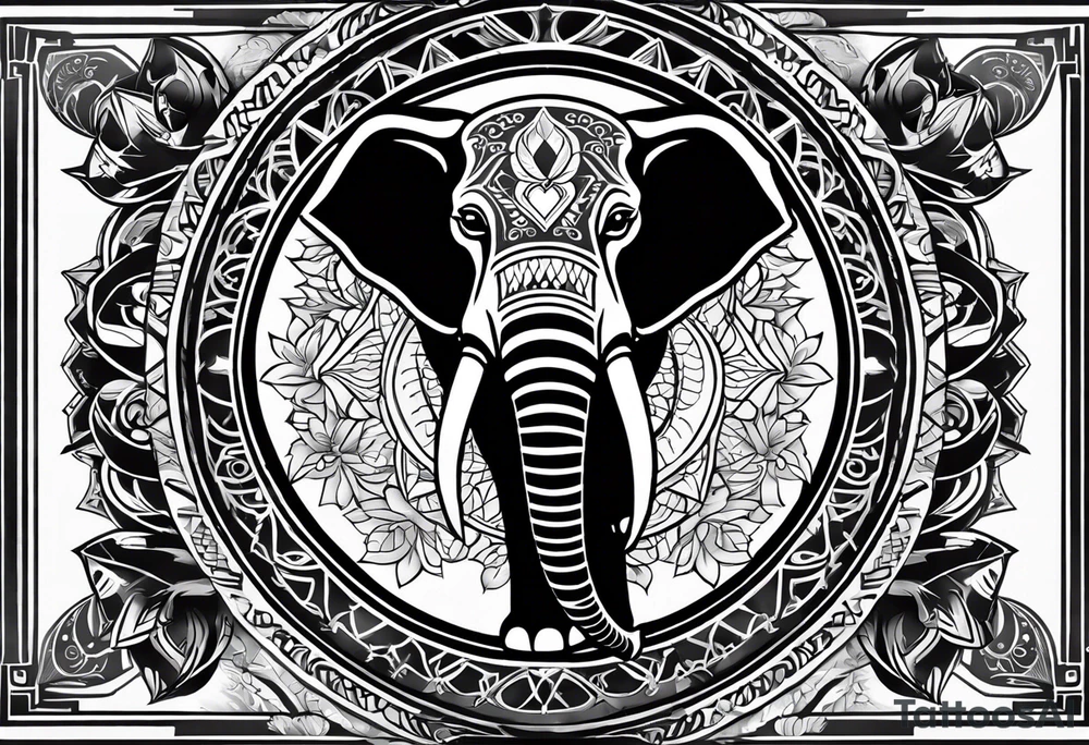A FULL BACK TATTOO THAT HAS  THE MESSAGE I WANT TO CONVEY OF STRENGTH, HEALING, POWER AND PROTECTION.  MY ETHNICITY IS NATIVE AMERICAN AND AFRICAN AMERICAN.  AN ASSORTMENT OF IMAGES THAT INCLUDE AN ELEPHANT, LOTUS FLOWER, HAMSA, WATER, OWL. tattoo idea