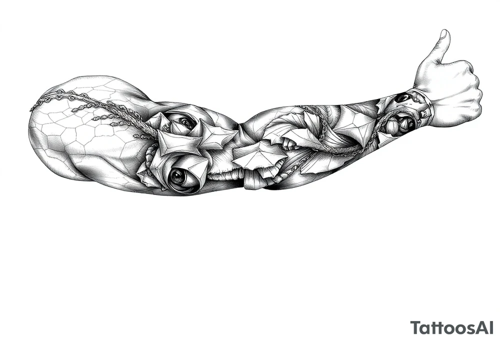 Ancient canopy tattoo idea