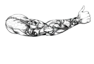 Ancient canopy tattoo idea