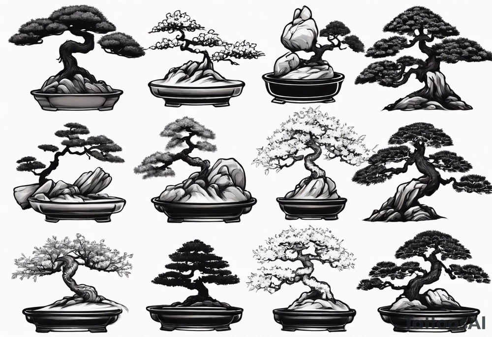 A bonsai tree tattoo idea