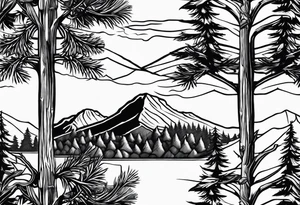 Douglas fir tattoo idea