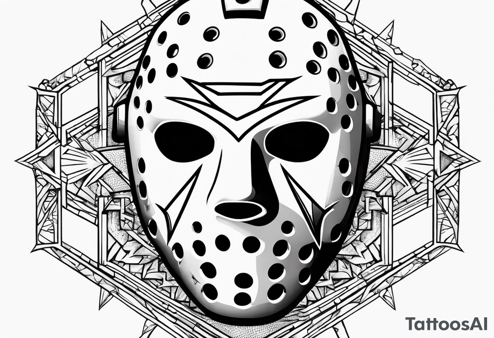 Friday the 13th Jason mask tattoo idea