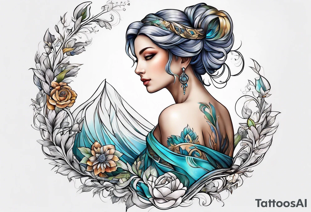 Virgo water tattoo idea