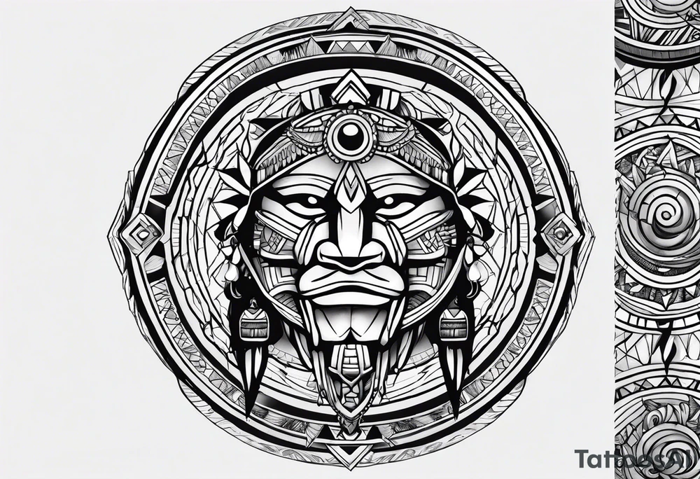 shaman drum tattoo idea